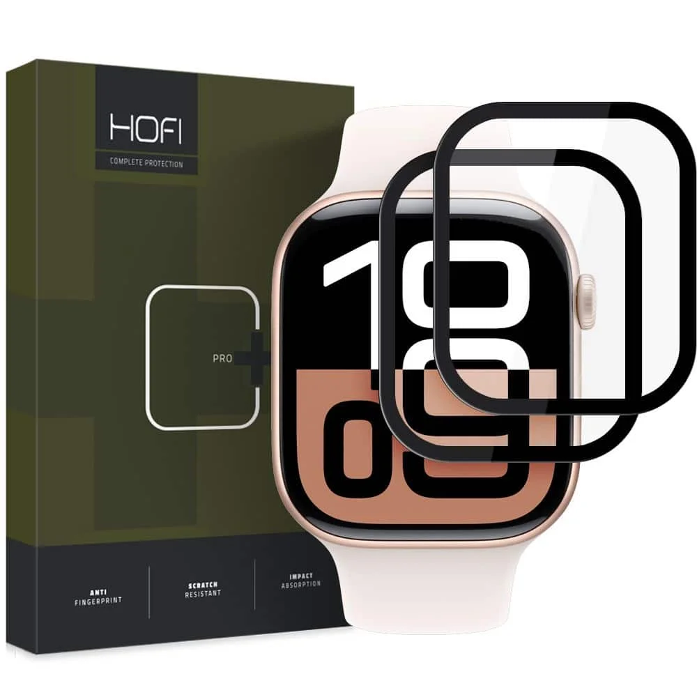Φωτογραφία προϊόντος: Hofi υβριδικό γυαλί Hybrid Pro+ 2-pack για Apple Watch 10 (42 mm) μαύρο