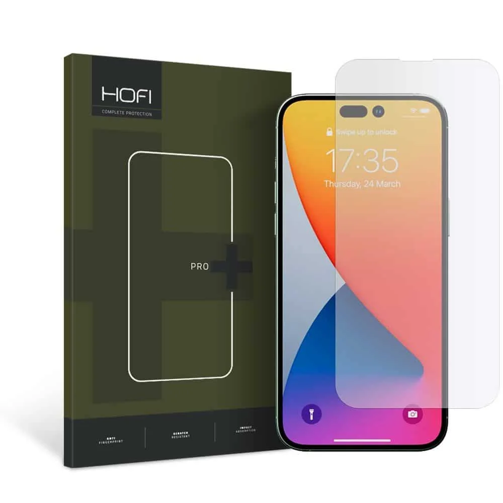Φωτογραφία προϊόντος: Σκληρυμένο Γυαλί Hofi Glass Pro+ iPhone 14 Pro Διαφανές
