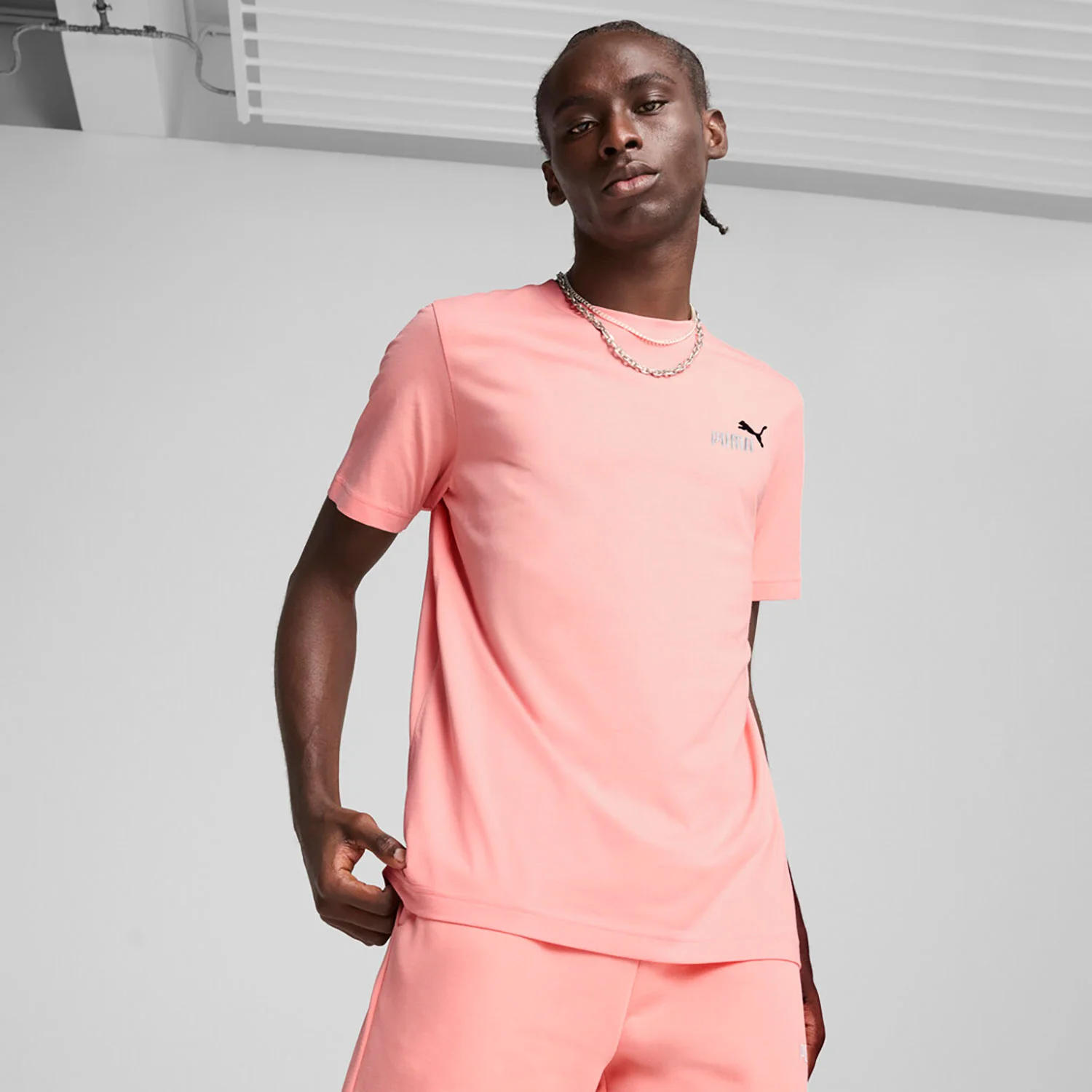 Φωτογραφία προϊόντος: PUMA ESSENTIALS 2 COLOR SMALL NO. 1 LOGO T-SHIRT ΡΟΖ