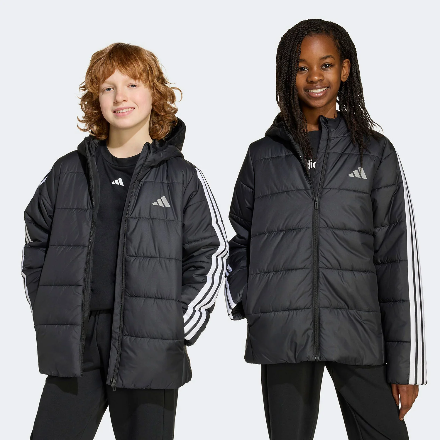 Φωτογραφία προϊόντος: ADIDAS PERFORMANCE ADIDAS ESSENTIALS 3-STRIPES PADDED KIDS JACKET ΜΑΥΡΟ