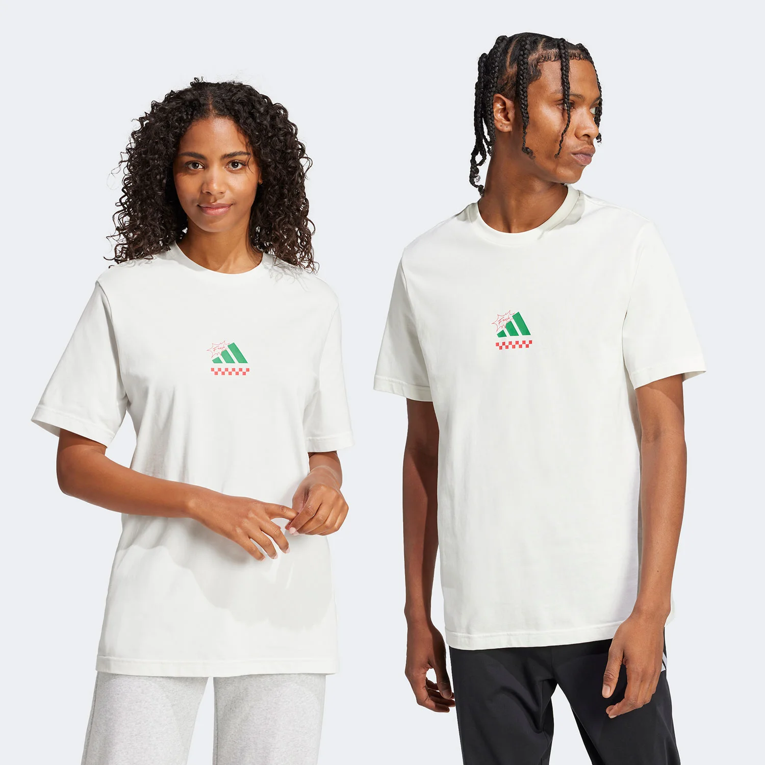 Φωτογραφία προϊόντος: ADIDAS PERFORMANCE ADIDAS LOUNGE PIZZA GRAPHIC T-SHIRT ΑΣΠΡΟ