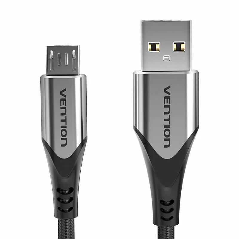 Φωτογραφία προϊόντος: Καλώδιο USB 2.0 A προς Micro USB Vention COAHC 3A 0,25m γκρι