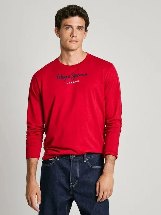 Φωτογραφία προϊόντος: Pepe Jeans Ανδρικό Μακρυμάνικο T-Shirt Eggo Long PM508209-276 Κόκκινο