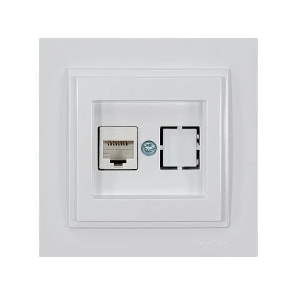 Φωτογραφία προϊόντος: ΠΡΙΖΑ DATA CAT 6 RJ 45 MONH ΛΕΥΚΗ 152-10140