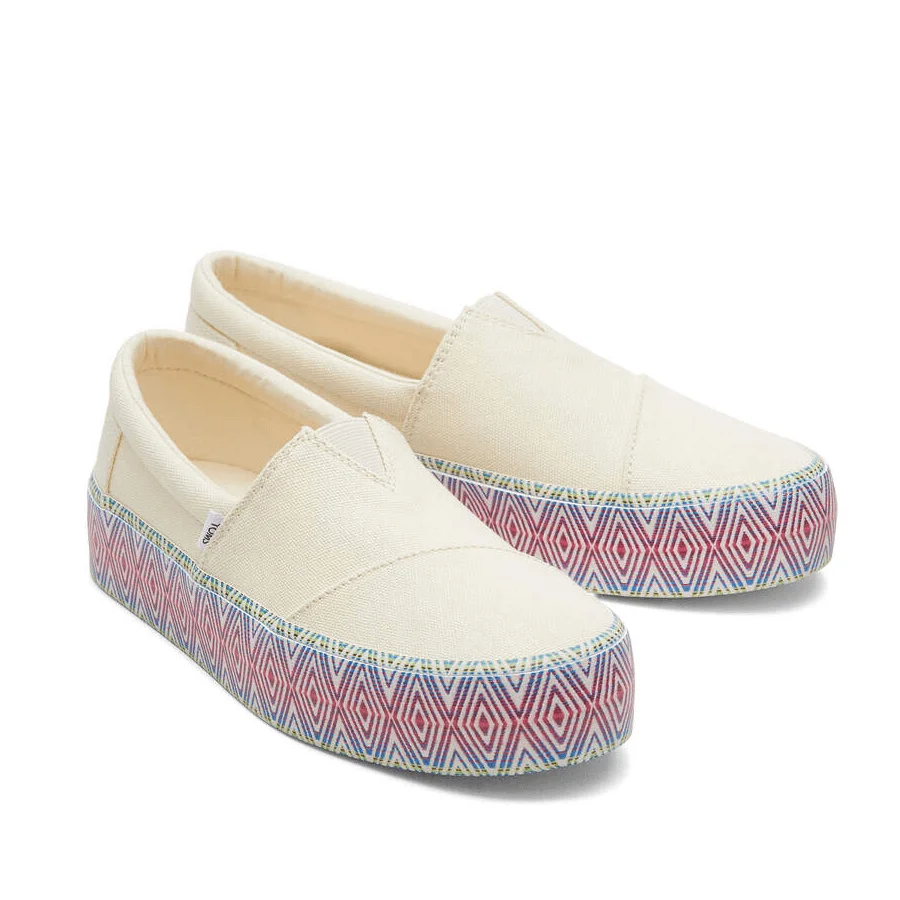 Φωτογραφία προϊόντος: TOMS WOMAN FENIX PLATFORM SUN DAISIES ESPADRILLE NATURAL CANVAS