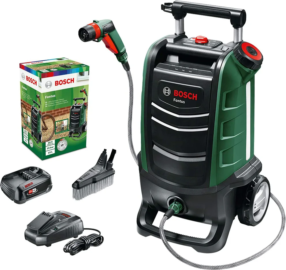 Φωτογραφία προϊόντος: Bosch Fontus GEN II Πλυστικό Μπαταρίας 18V 1x2Ah με Πίεση 20bar (06008B6101)