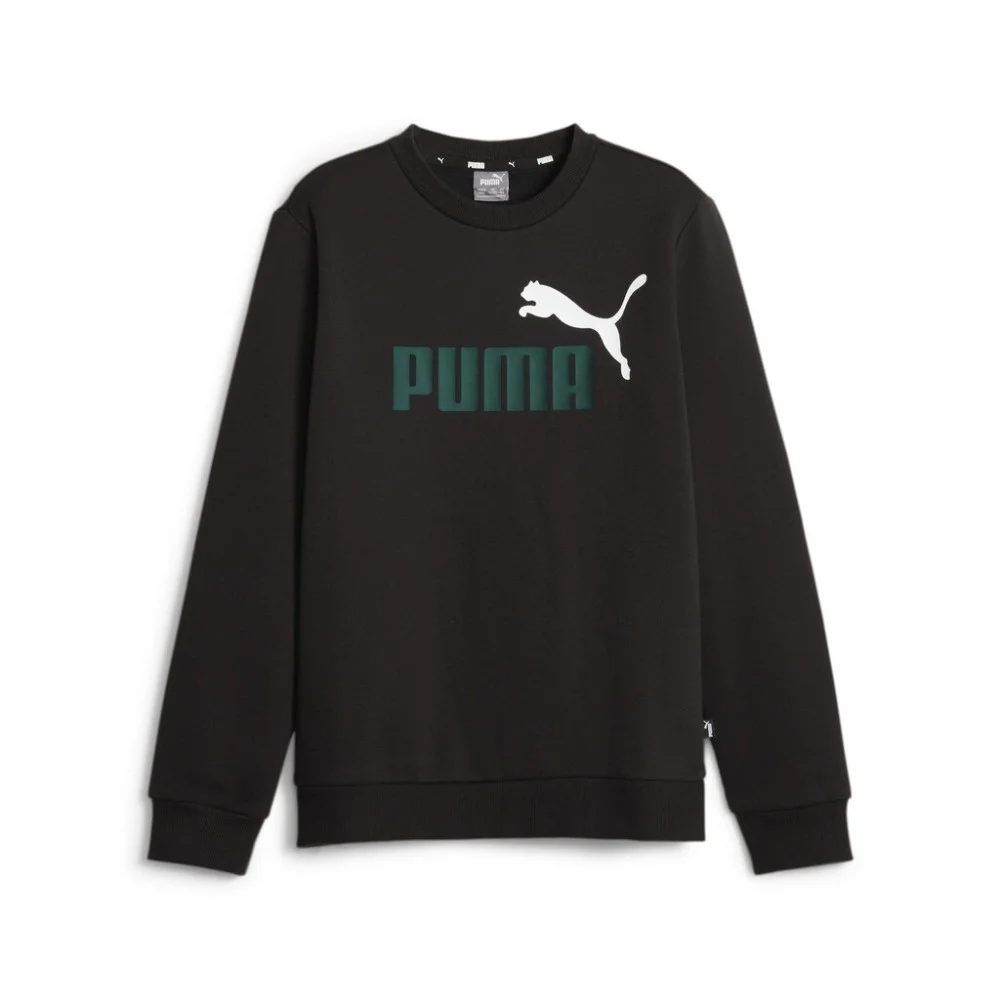 Φωτογραφία προϊόντος: PUMA ESS+ 2 Col Big Logo Crew FL B ΦΟΥΤΕΡ PUMA Black-malachite Παιδικό 586986 75