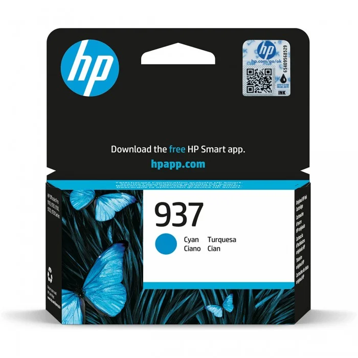 Φωτογραφία προϊόντος: Hewlett Packard HP 937 Cyan Original Ink Cartridge