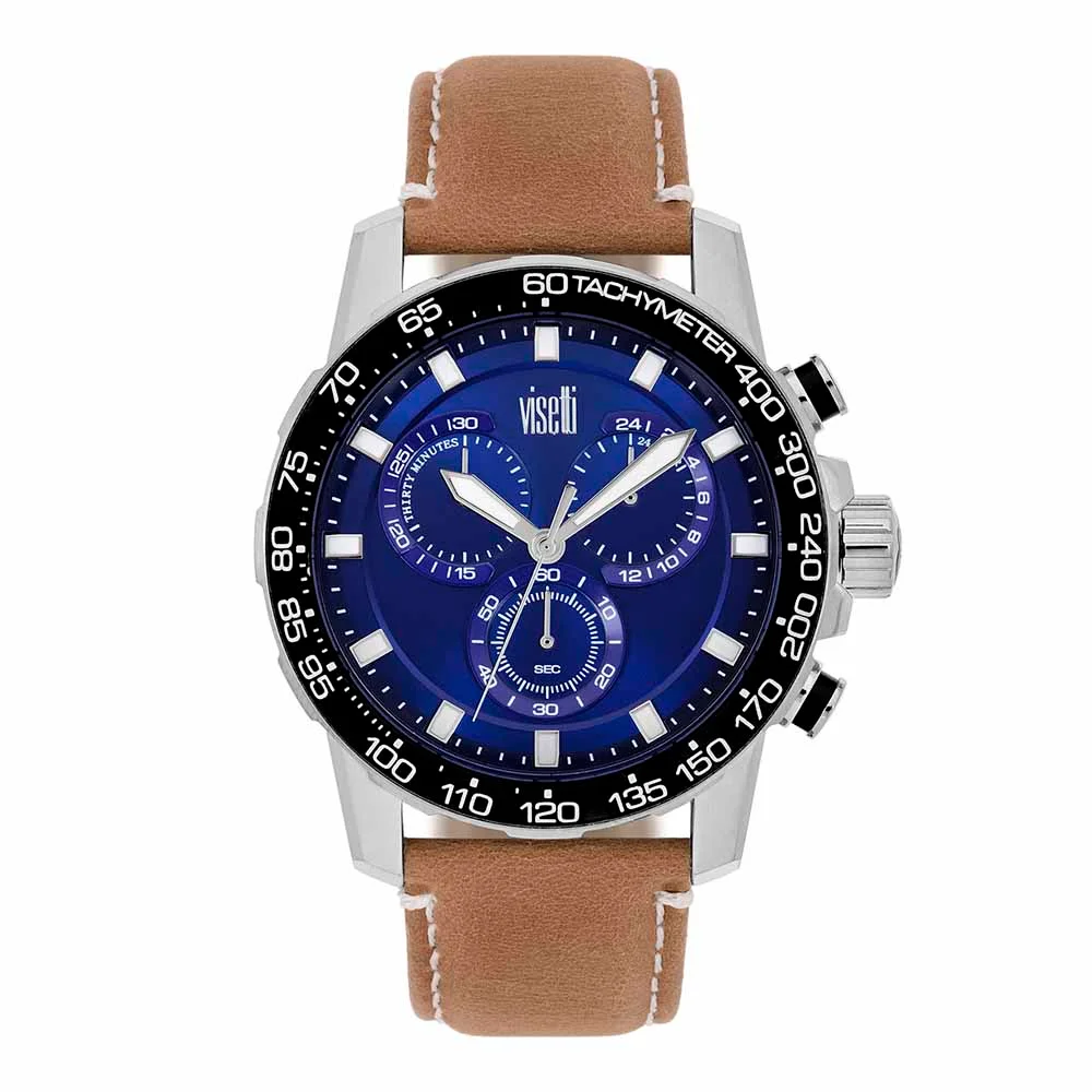 Φωτογραφία προϊόντος: Visetti CHRONO-L, Men's Watch, Brown Leather Strap ZE-SW694SKC