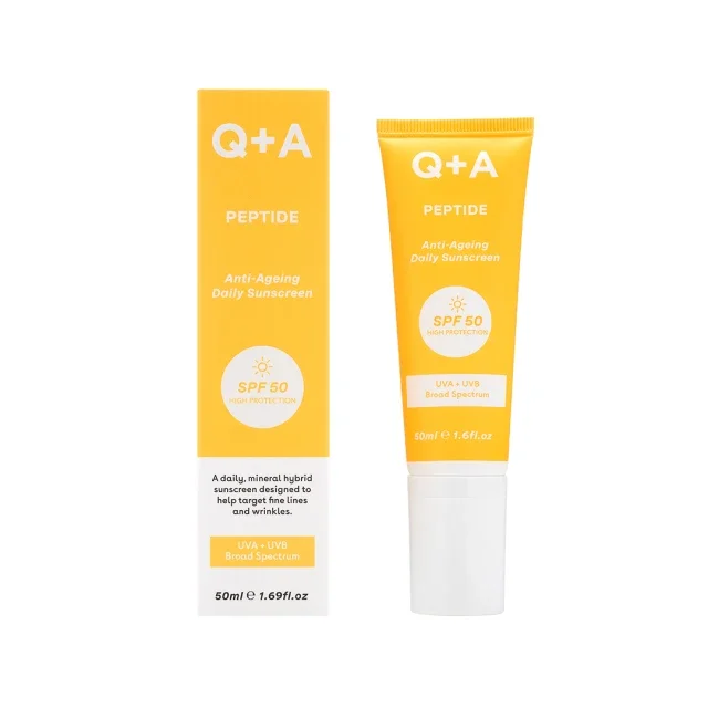 Φωτογραφία προϊόντος: Q+A Peptide SPF50 Anti-Ageing Daily Sunscreen Aντηλιακό Προσώπου με Πεπτίδια 50ml