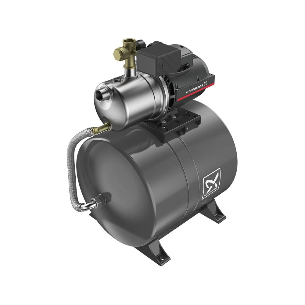 Φωτογραφία προϊόντος: GRUNDFOS JP 5-48PT (20lt) Πιεστικό συγκρότημα με ανοξείδωτη αντλία αυτόματης αναρρόφησης 1.49kw - 230V και δοχείο 20lt GRUNDFOS