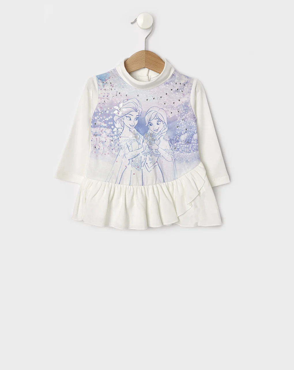 Φωτογραφία προϊόντος: T-shirt Maxi Frozen Εκρού για Κορίτσι