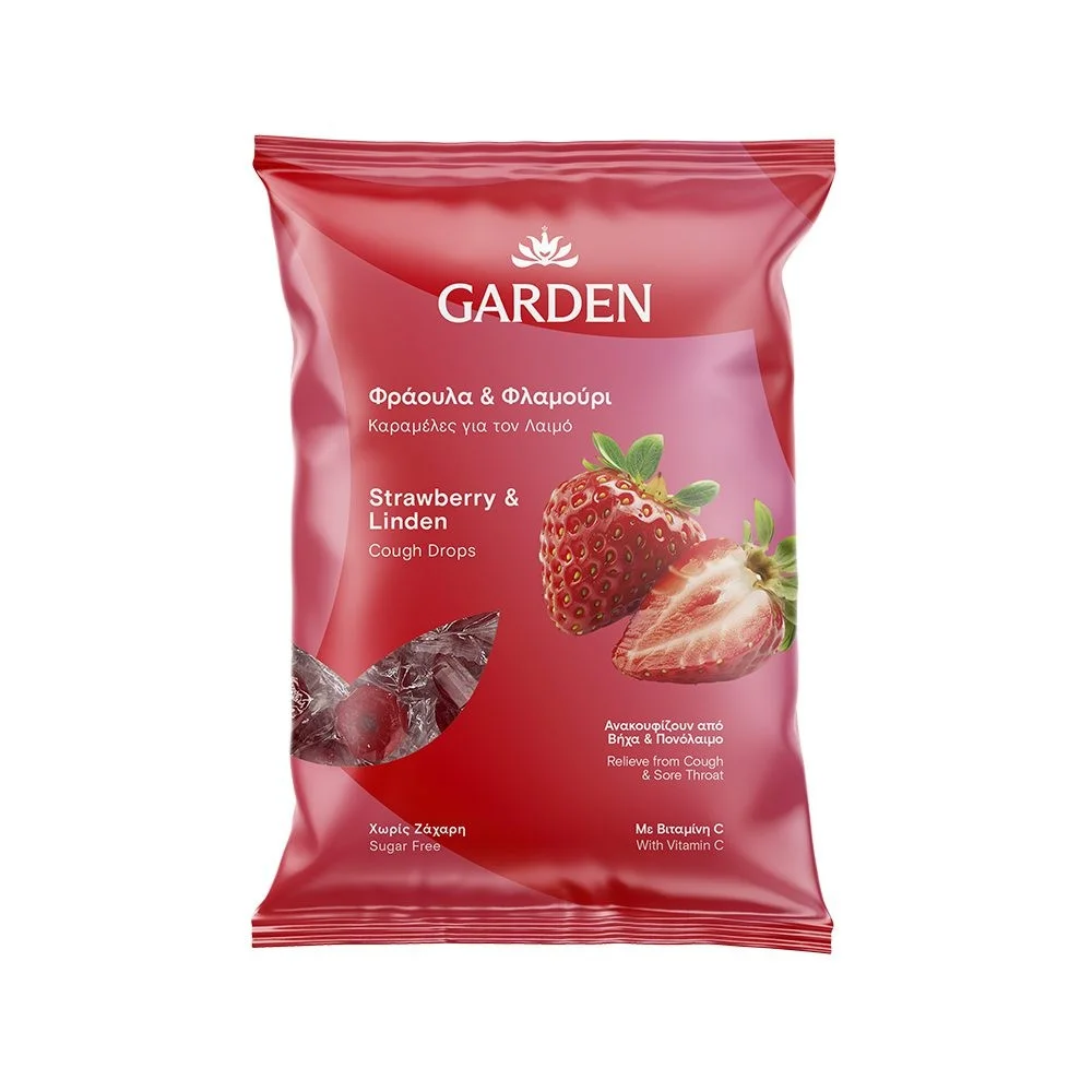Φωτογραφία προϊόντος: GARDEN of PANTHENOLS Garden Καραμέλες για τον Βήχα και τον Πονόλαιμο με Φράουλα & Φλαμούρι 60g