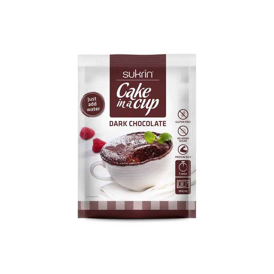 Φωτογραφία προϊόντος: Cake in a cup Σοκολατένιο Kεικ χ/ ζάχαρη Sukrin 75g