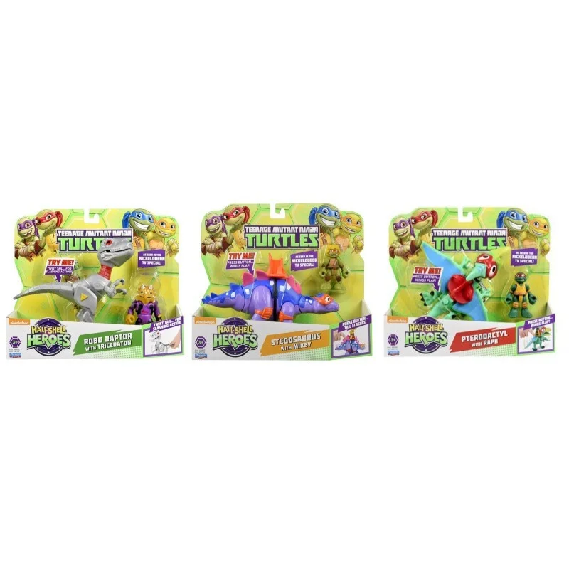 Φωτογραφία προϊόντος: Χελωνονιντζάκια TMNT Teenage Mutant Ninja Turtles Half-Shell Heroes Dino με φιγούρα TUH03111