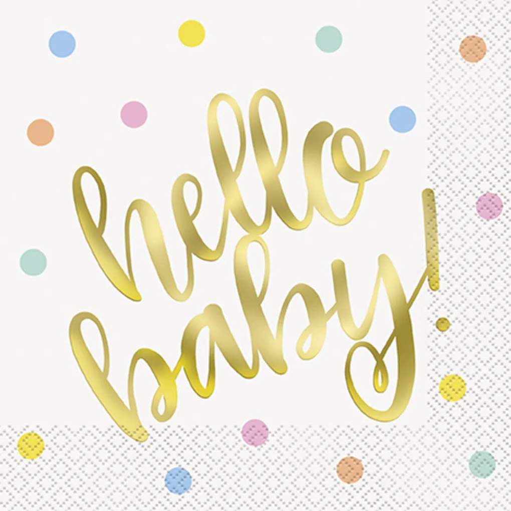 Φωτογραφία προϊόντος: HELLO BABY - ΧΑΡΤΟΠΕΤΣΕΤΕΣ 16 ΤΕΜ