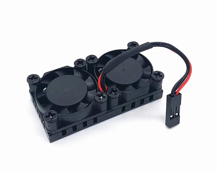 Φωτογραφία προϊόντος: Dual Cooling Fans Heatsink Kit with Adhesive Tape For Raspberry Pi 4/ 3