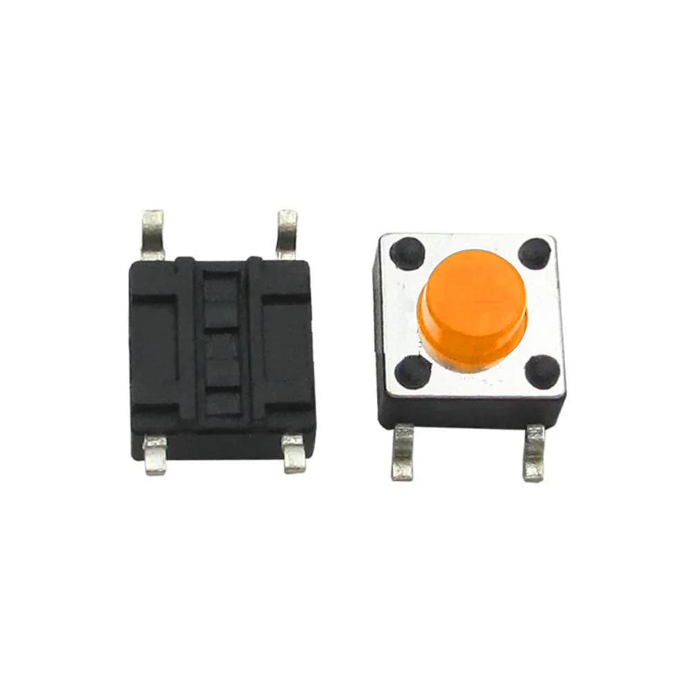 Φωτογραφία προϊόντος: Πορτοκαλί 4PIN SMT Tactile Tact Push Button