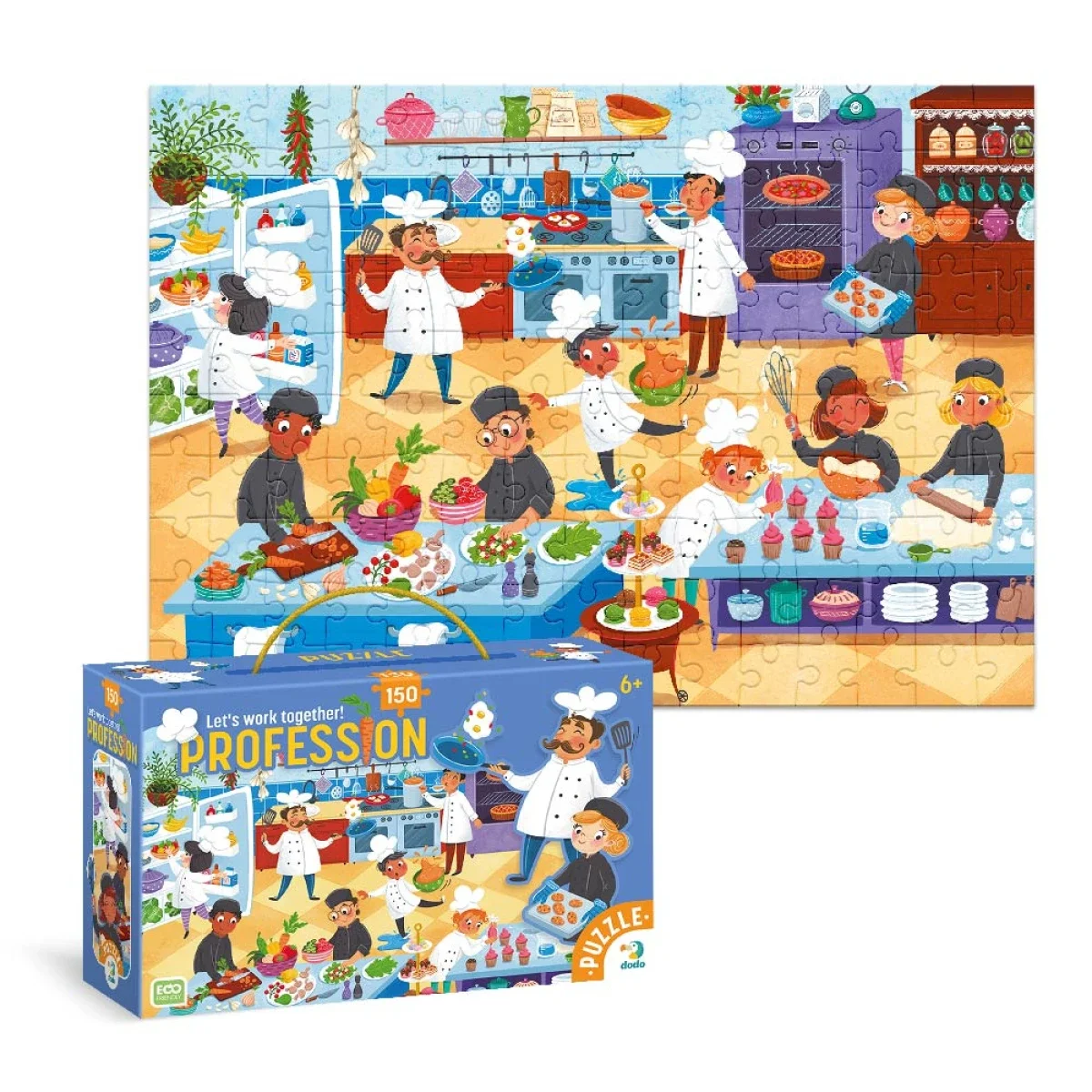 Φωτογραφία προϊόντος: Dodo Puzzles "Τα επαγγέλματα" - Σεφ 150τμχ.
