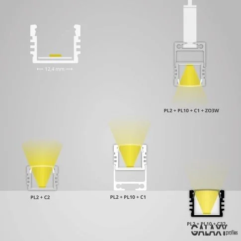 Φωτογραφία προϊόντος: PL2 LED CONSTRUCTION profile 200 cm, high, LED strips max. 12 mm