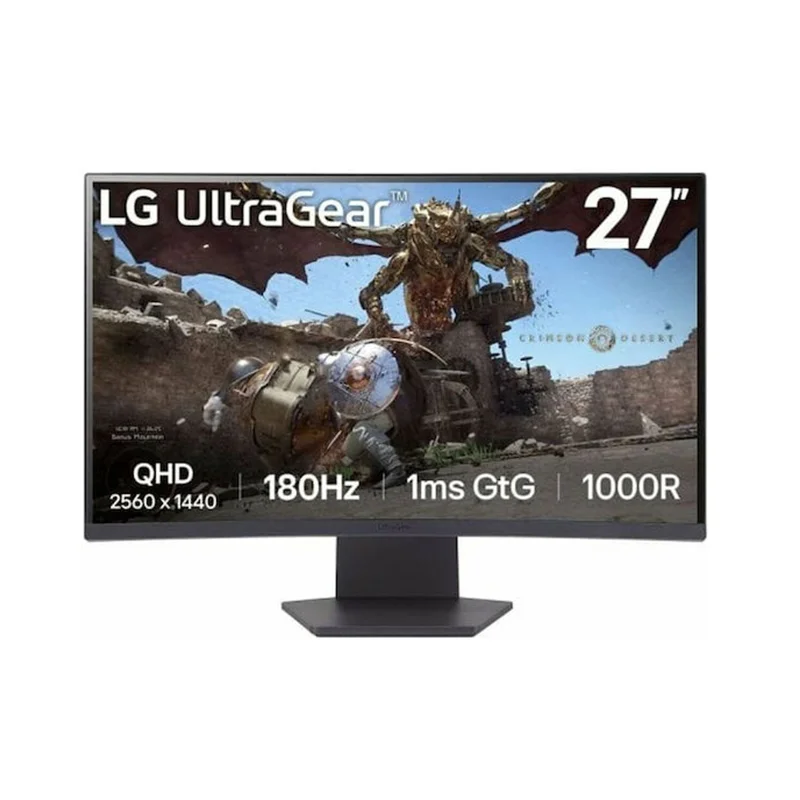 Φωτογραφία προϊόντος: Monitor LG Ultra Gear 27GS60QC 27'' 2k QHD VA 180Hz 1ms , HDR, HDMI, DisplayPort, 3Y - 27GS60QC-B