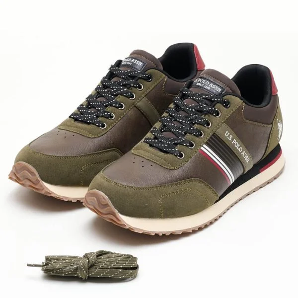 Φωτογραφία προϊόντος: ΑΝΔΡΙΚΑ SNEAKERS U.S. POLO ASSN. XIRIO001C-GRE ΧΑΚΙ