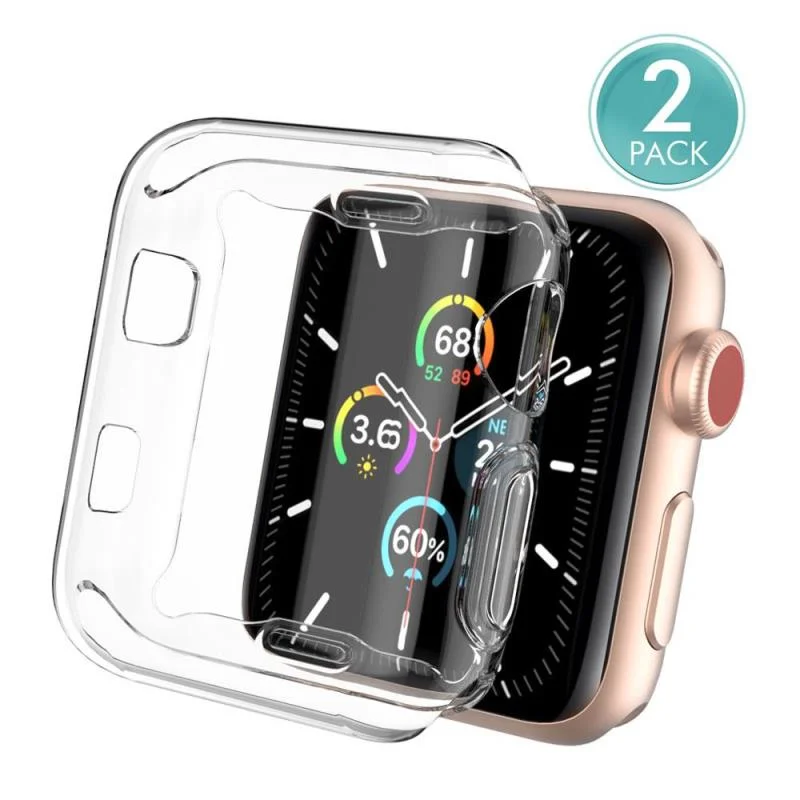 Φωτογραφία προϊόντος: Θήκη TPU Ahastyle WA05 Premium Apple Watch 1/ 2/ 3 38mm Διάφανο (2 τεμ.)