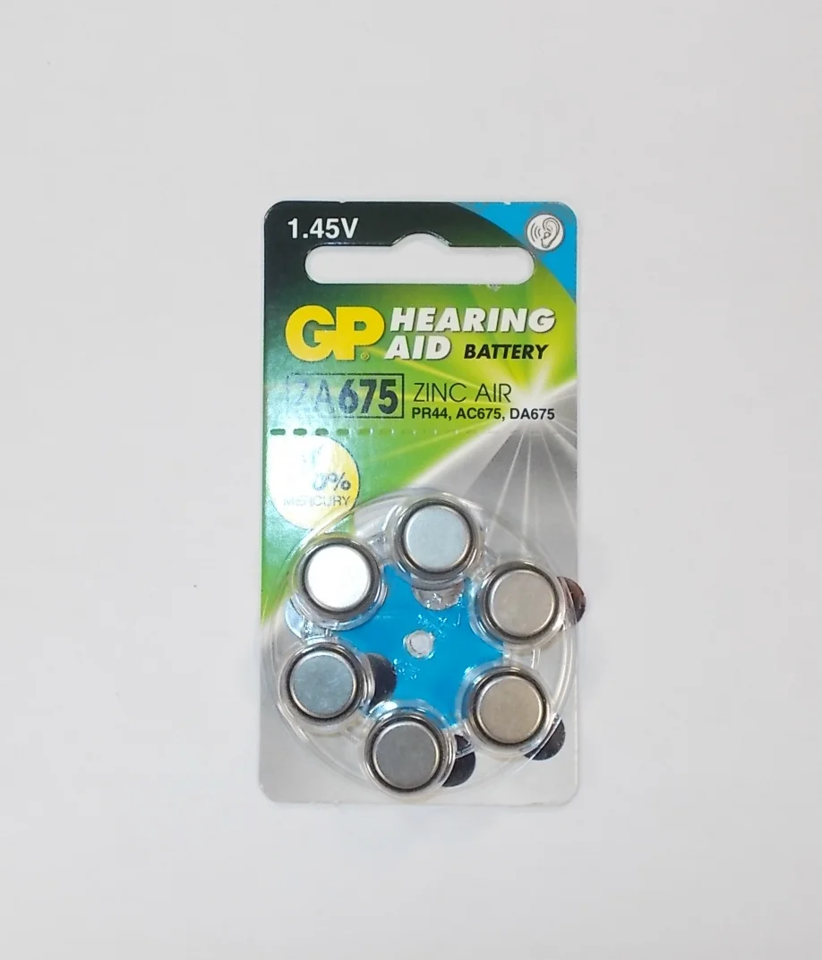 Φωτογραφία προϊόντος: ΜΠΑΤΑΡΙΑ Ζ675 1.45V GP Ιαπωνίας ακουστικών