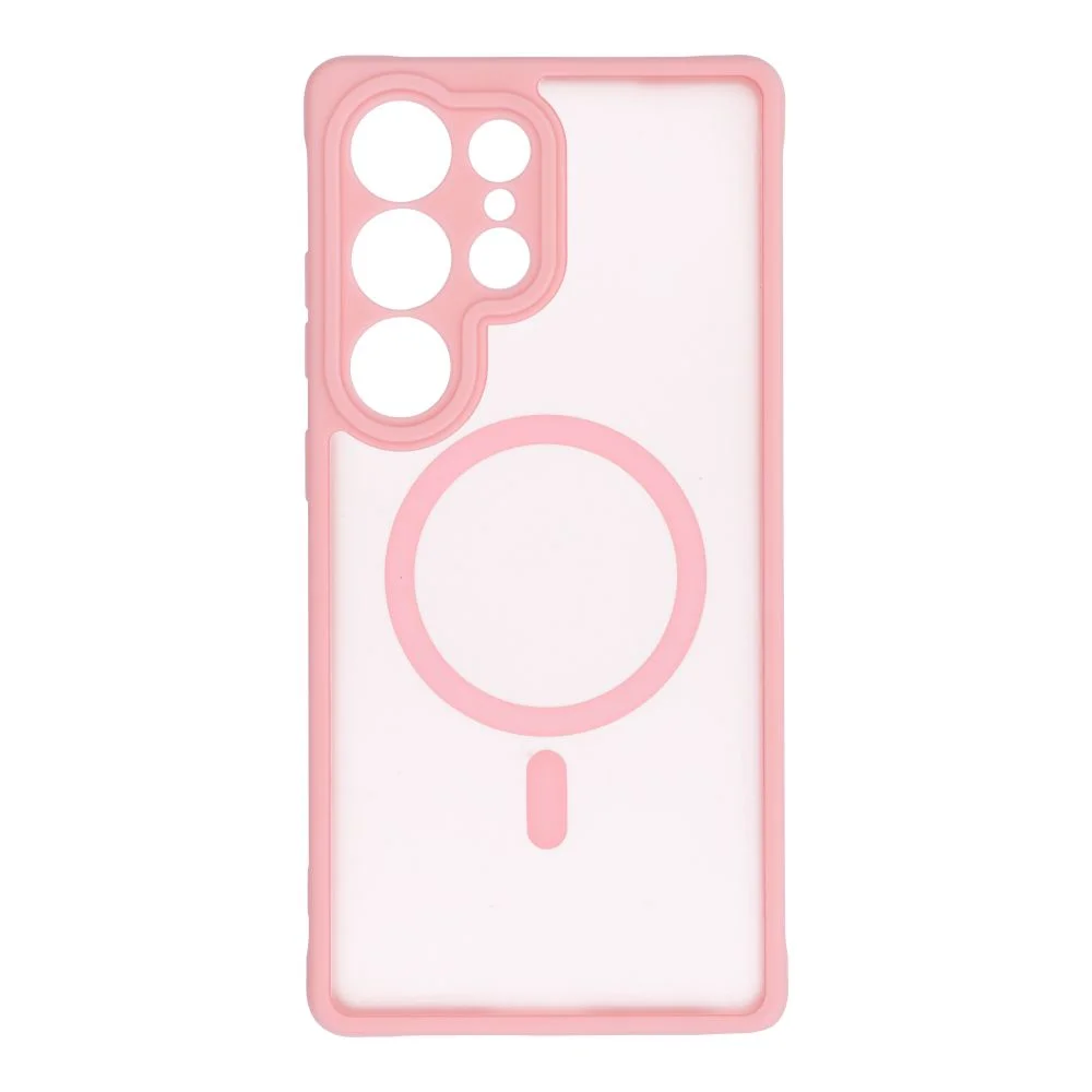 Φωτογραφία προϊόντος: . FULL MATTE MAG COVER case compatible with MagSafe for XIAOMI REDMI NOTE 14 5G jasny różowy