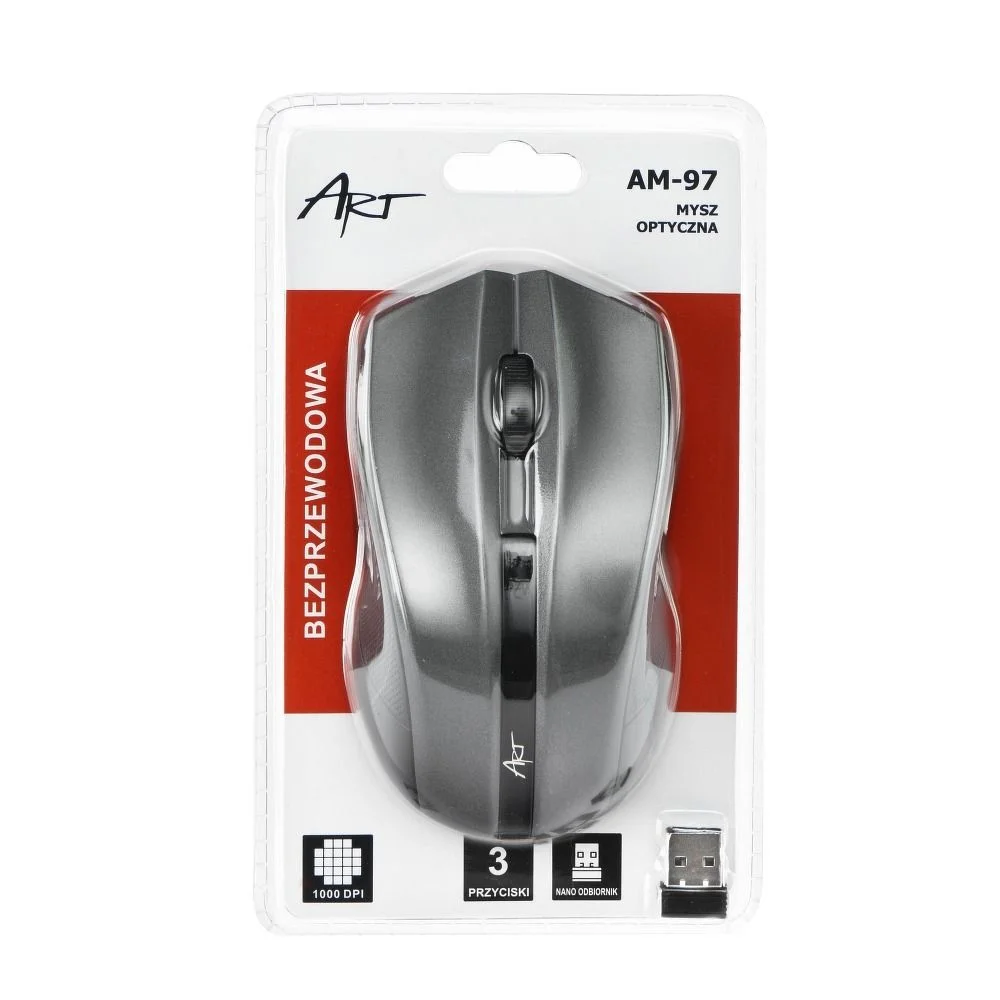 Φωτογραφία προϊόντος: . ART wireless computer mouse 2,4G 1000 dpi AM-97 silver