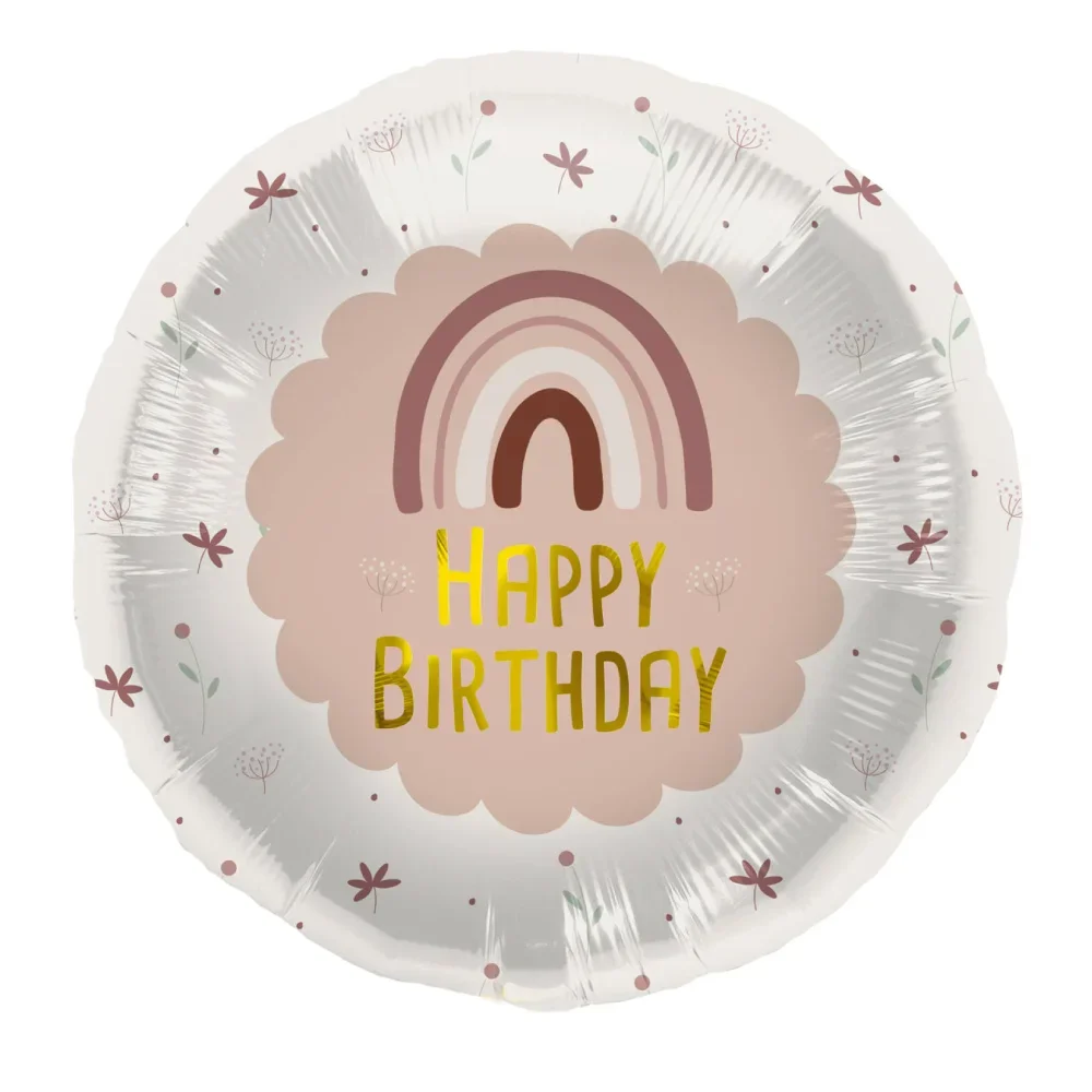 Φωτογραφία προϊόντος: Folat Μπαλόνι Foil Happy Birthday Rainbow Pink 45εκ