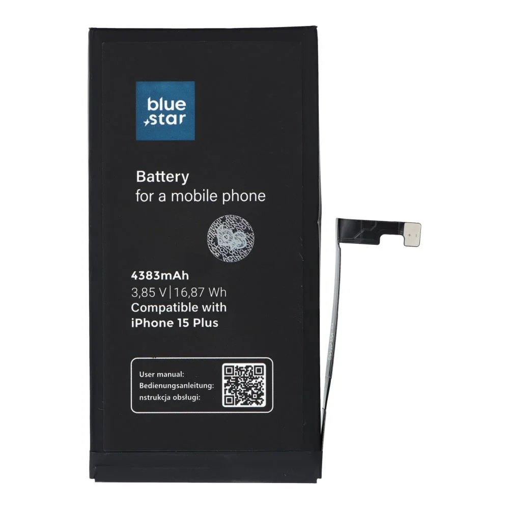 Φωτογραφία προϊόντος: . BLUE STAR HQ battery for IPHONE 15 Plus 4383 mAh