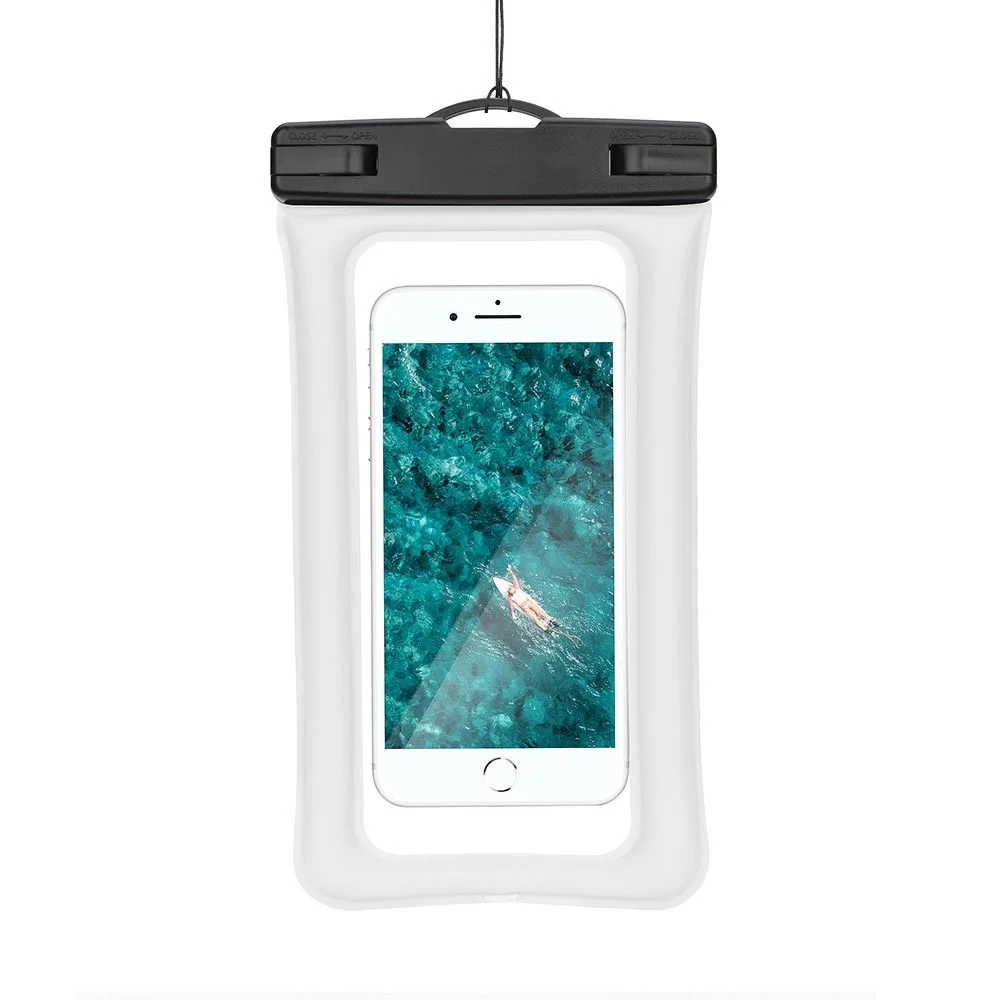 Φωτογραφία προϊόντος: . Waterproof bag for mobile phone with plastic closing AIRBAG creamy white