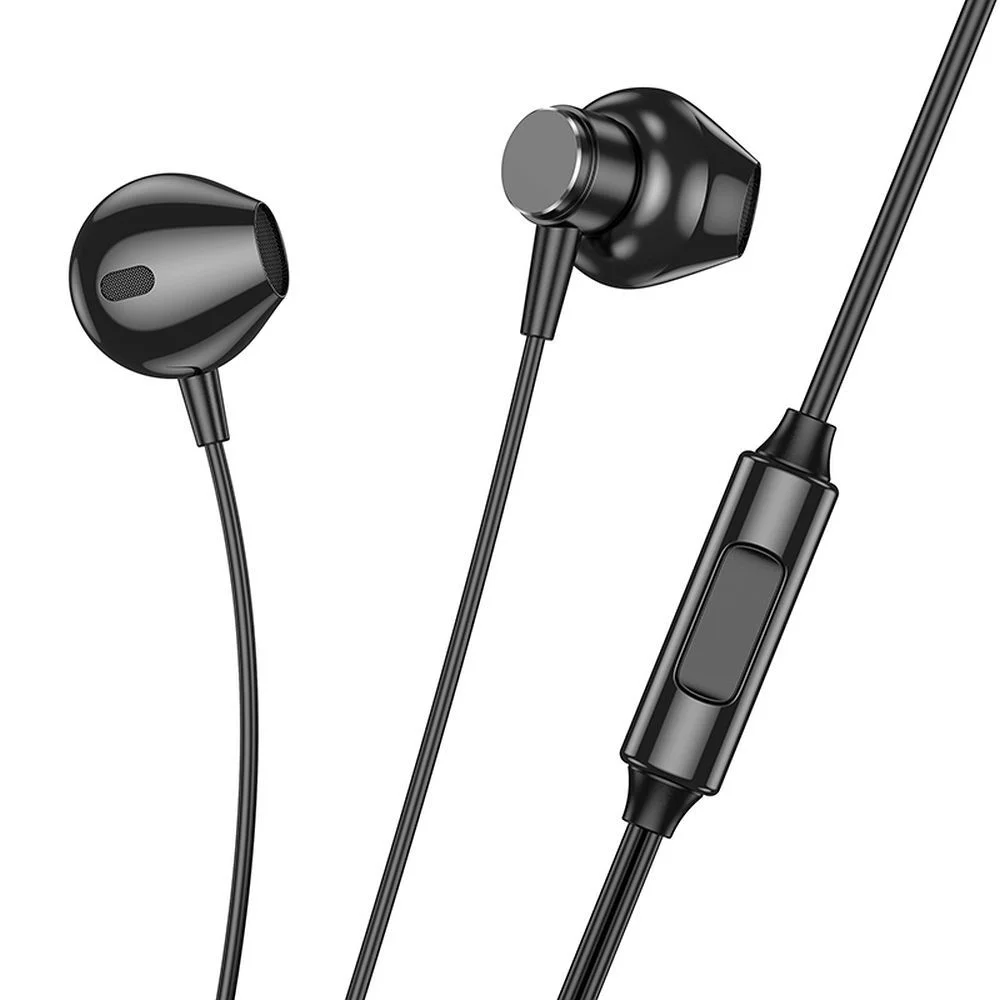 Φωτογραφία προϊόντος: . HOCO wire earphones Jack 3,5 mm with microphone M125 black