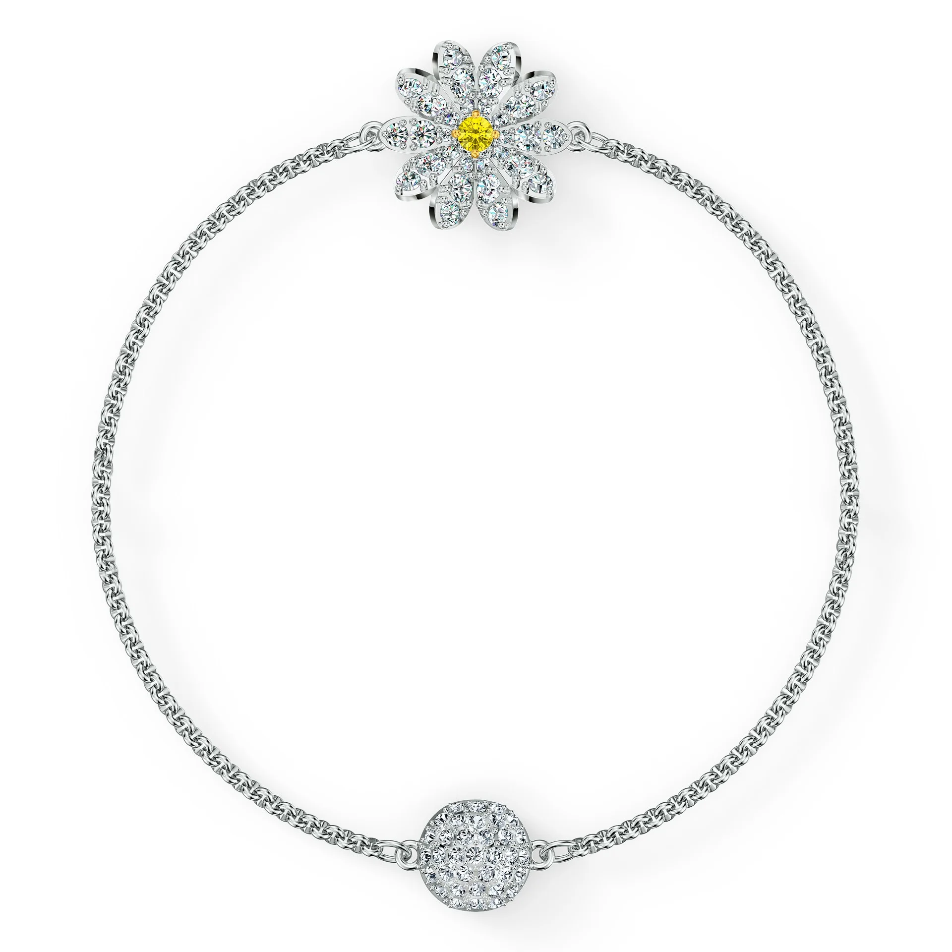 Φωτογραφία προϊόντος: Swarovski Remix Collection Flower Strand, White, Rhodium plated
