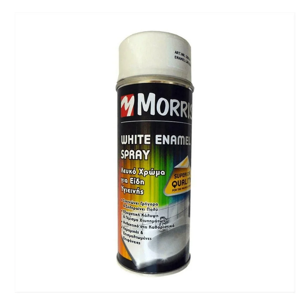 Φωτογραφία προϊόντος: Morris Σμάλτο (enamel) για Μπανιέρες και Πορσελάνες Λευκό 400ml - 28614
