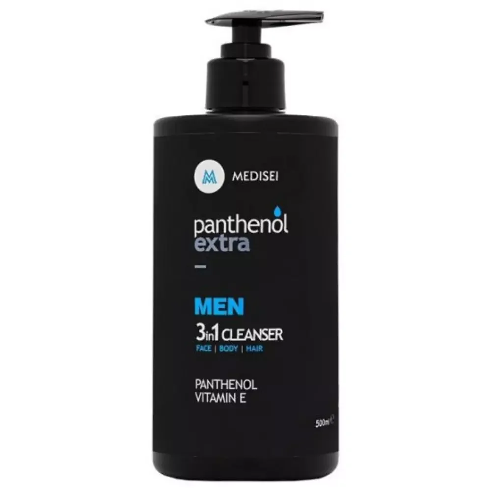 Φωτογραφία προϊόντος: Panthenol Extra Men 3 in 1 Cleanser Ανδρικό Καθαριστικό Για Πρόσωπο, Σώμα +amp; Μαλλιά 500ml