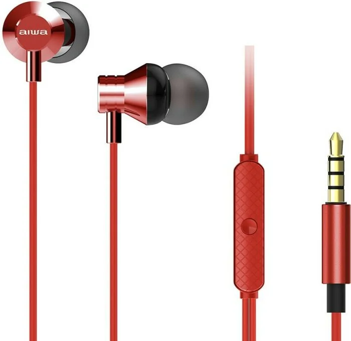Φωτογραφία προϊόντος: Ακουστικά stereo In-ear Handsfree - 3,5mm Aiwa ESTM-50RD