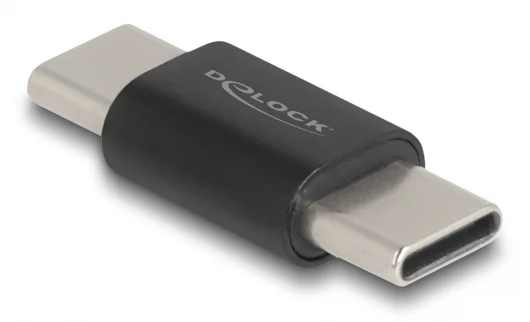 Φωτογραφία προϊόντος: DELOCK αντάπτορας USB-C 60035, αρσενικό σε αρσενικό, 10Gbps, μαύρος