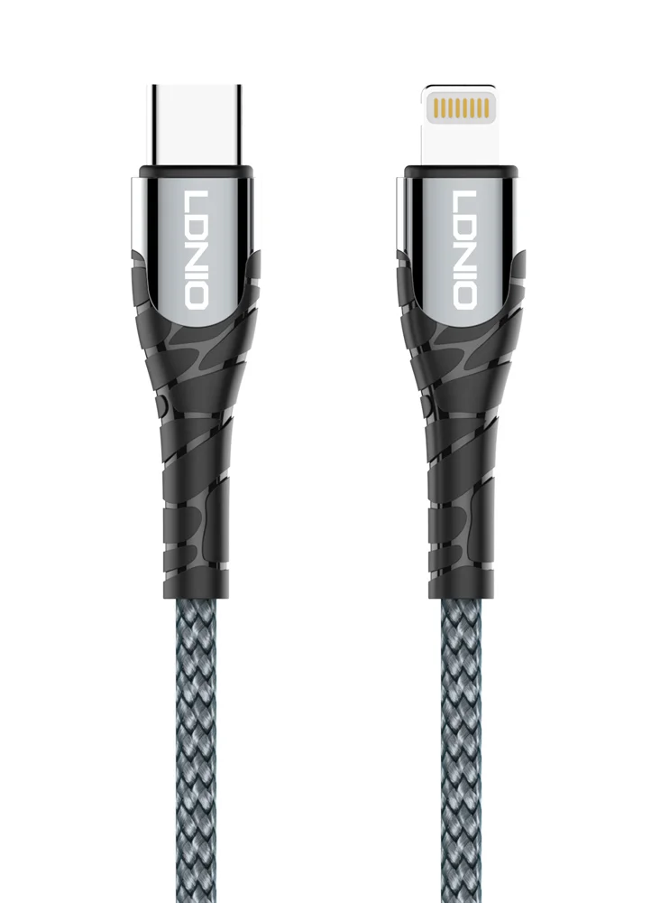 Φωτογραφία προϊόντος: LDNIO καλώδιο Lightning σε USB-C LC112, 30W PD, 2m, γκρι