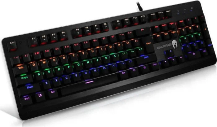 Φωτογραφία προϊόντος: Ενσύρματο Gaming μηχανικό πληκτρολόγιο με Xinda Blue διακόπτες και RGB φωτισμό 6 χρωμάτων NOD Iron Strike (Αγγλικό US) (141-0122)