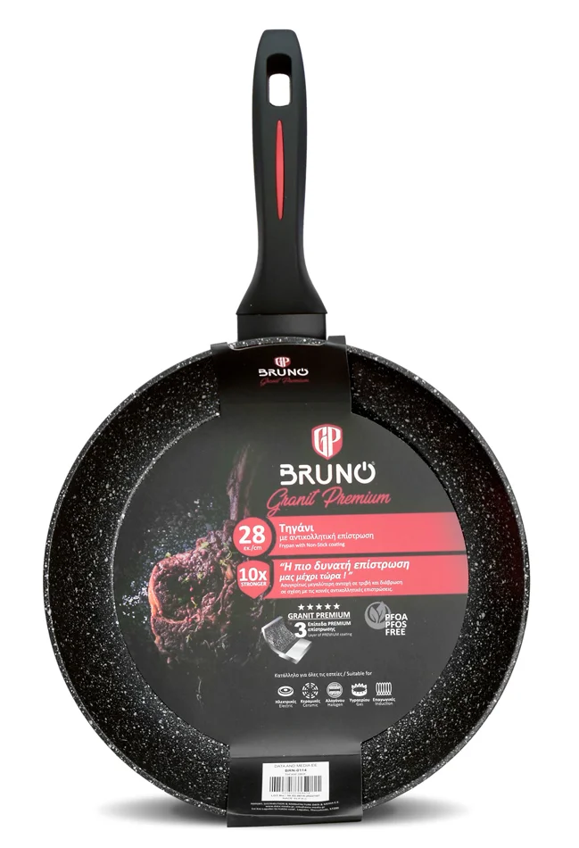 Φωτογραφία προϊόντος: BRUNO τηγάνι Granit Premium BRN-0114 με αντικολλητική επίστρωση, 28cm