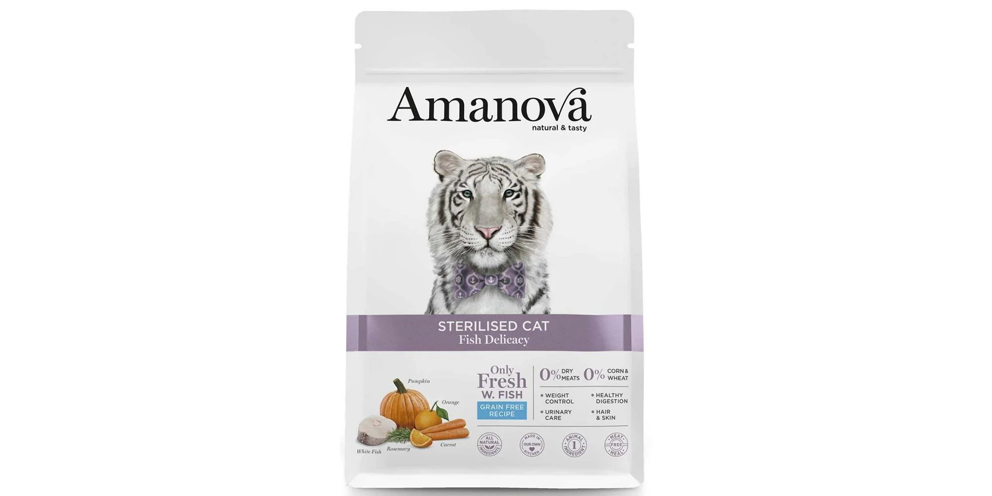 Φωτογραφία προϊόντος: Ξηρά Τροφή Γάτας Amanova Sterilised Cat Fish 1,5kg με Ψάρι