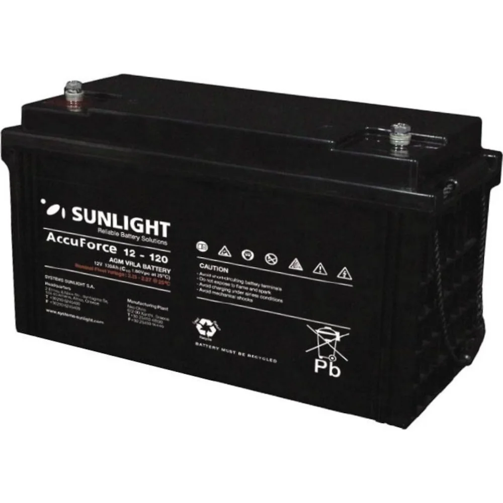 Φωτογραφία προϊόντος: Μπαταρία VRLA Sunlight ACCUFORCE12-120 12V 120Ah