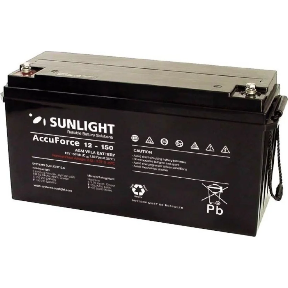 Φωτογραφία προϊόντος: Μπαταρία VRLA Sunlight ACCUFORCE12-150 12V 150Ah
