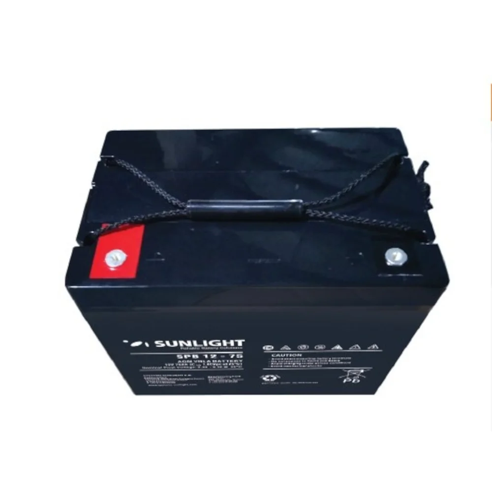Φωτογραφία προϊόντος: Μπαταρία VRLA Sunlight SPB12-75 12V 75Ah