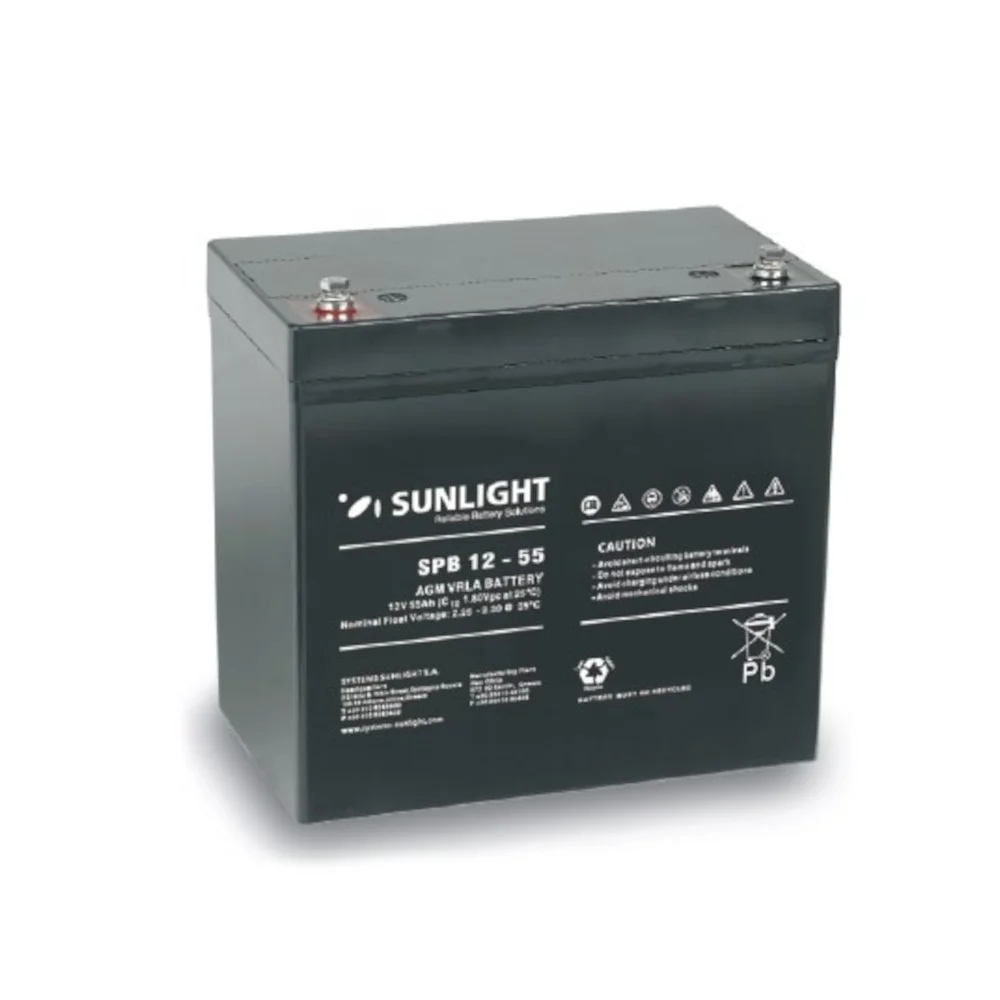 Φωτογραφία προϊόντος: Μπαταρία VRLA Sunlight SPB12-55 12V 55Ah