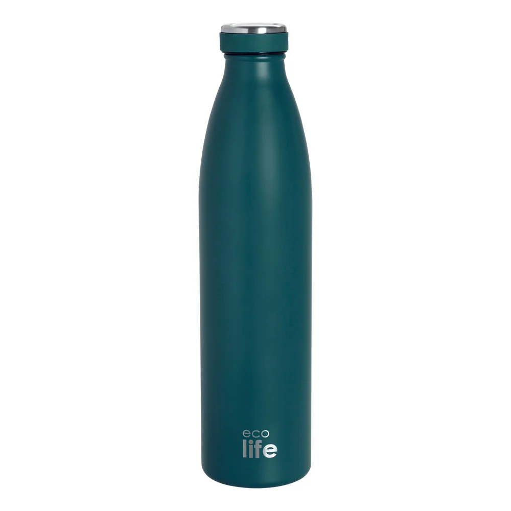 Φωτογραφία προϊόντος: ανοξείδωτο θερμός Ecolife Slim Blue Thermos 1lt