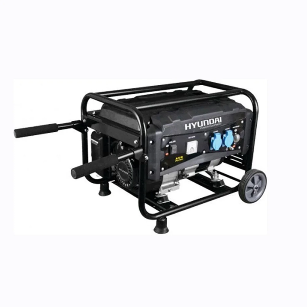 Φωτογραφία προϊόντος: Hyundai G8000EMW Γεννήτρια Βενζίνης (Τετράχρονη) με Μίζα και Ρόδες 8kVA 40C13