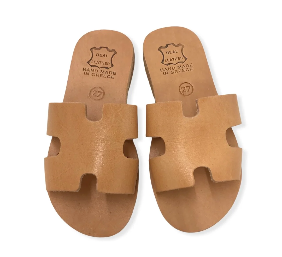 Φωτογραφία προϊόντος: OEM Hermia kids natural δερμάτινα σανδάλια